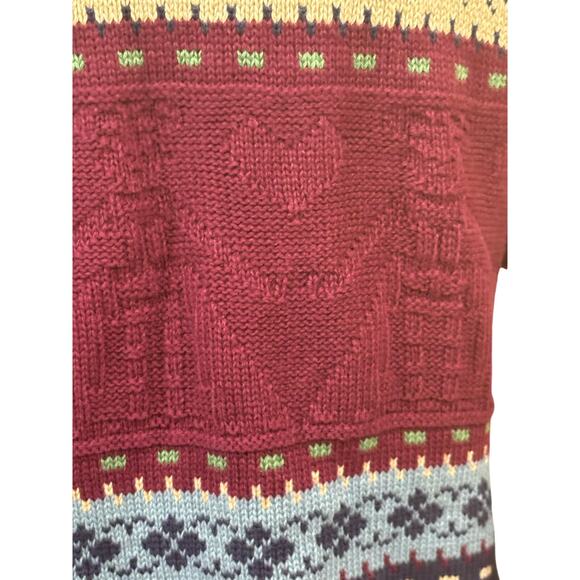 Runway Aztec sweater, Nordic, Fair Isle, ski lodge, grandpa core, cozy, 80s/90s - Picture 5 of 7